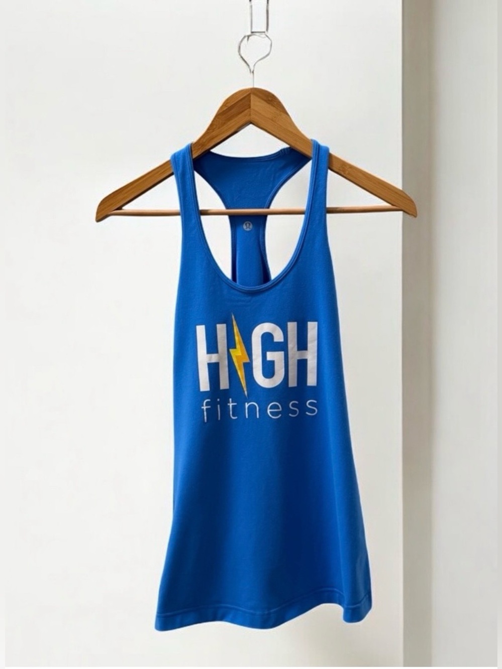 Lululemon Women’s High Fitness Stretchy Racerback Tank Top! Blue! Large! EUC!
